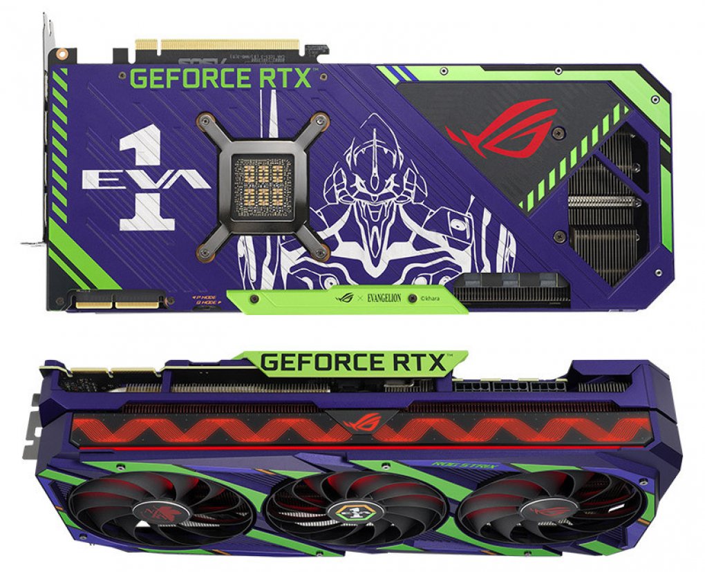 Die Limited Edition der Geforce RTX 3090 ist an den EVA-01 aus Neon Genesis Evangelion angelehnt..