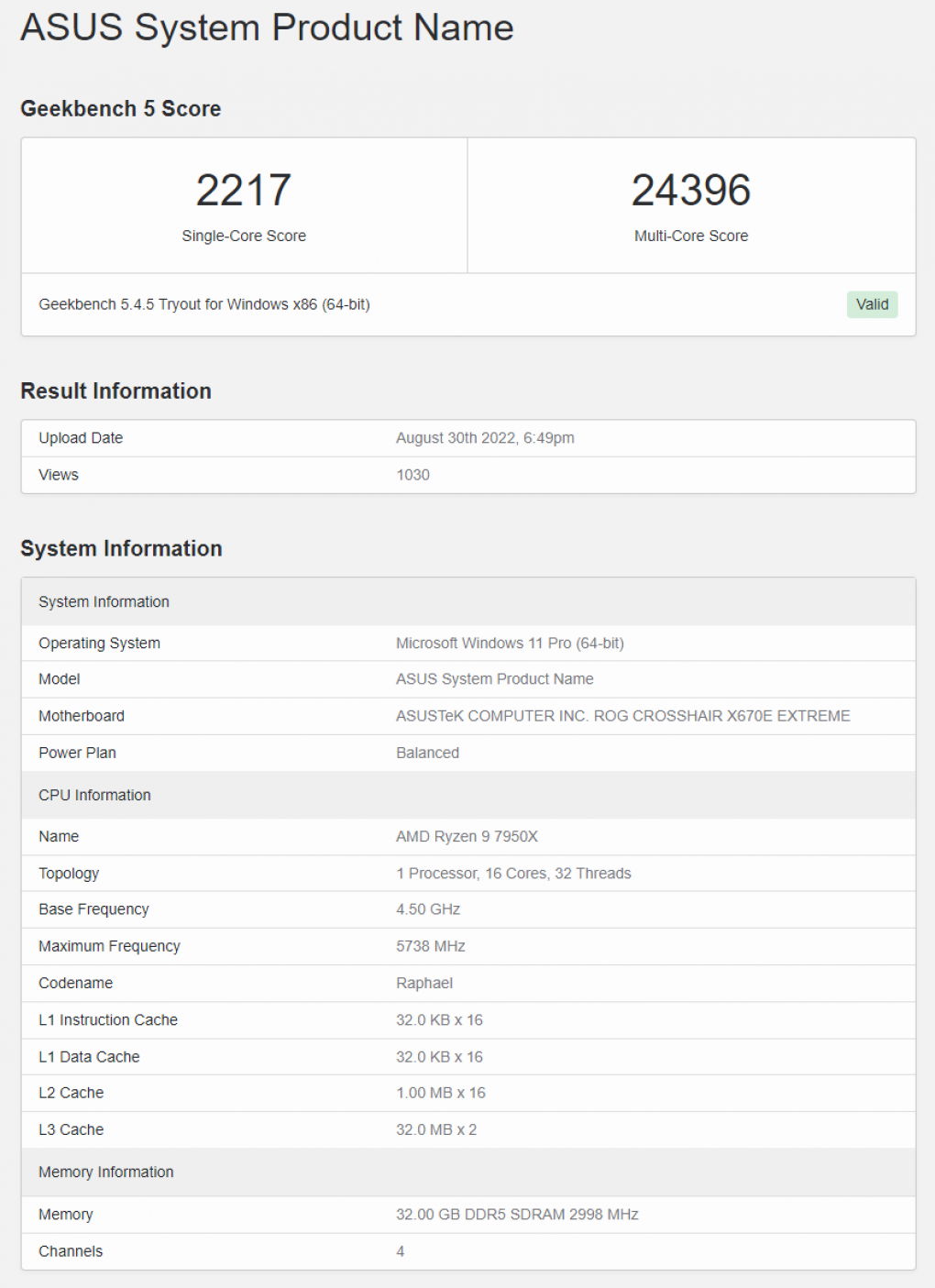Ryzen 9 7950X: Geekbench-Leak mit Werten zu Single- und Multi-Core-Performance (1)