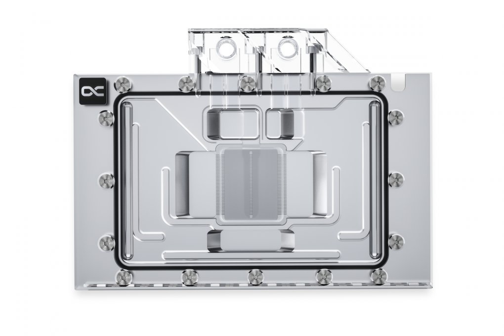 Alphacool bewirbt den neuen Eisblock Aurora mit einem vernickelten Kupferkühler, schmaleren Kühlfinnen und einer überarbeiteten Wasserführung.