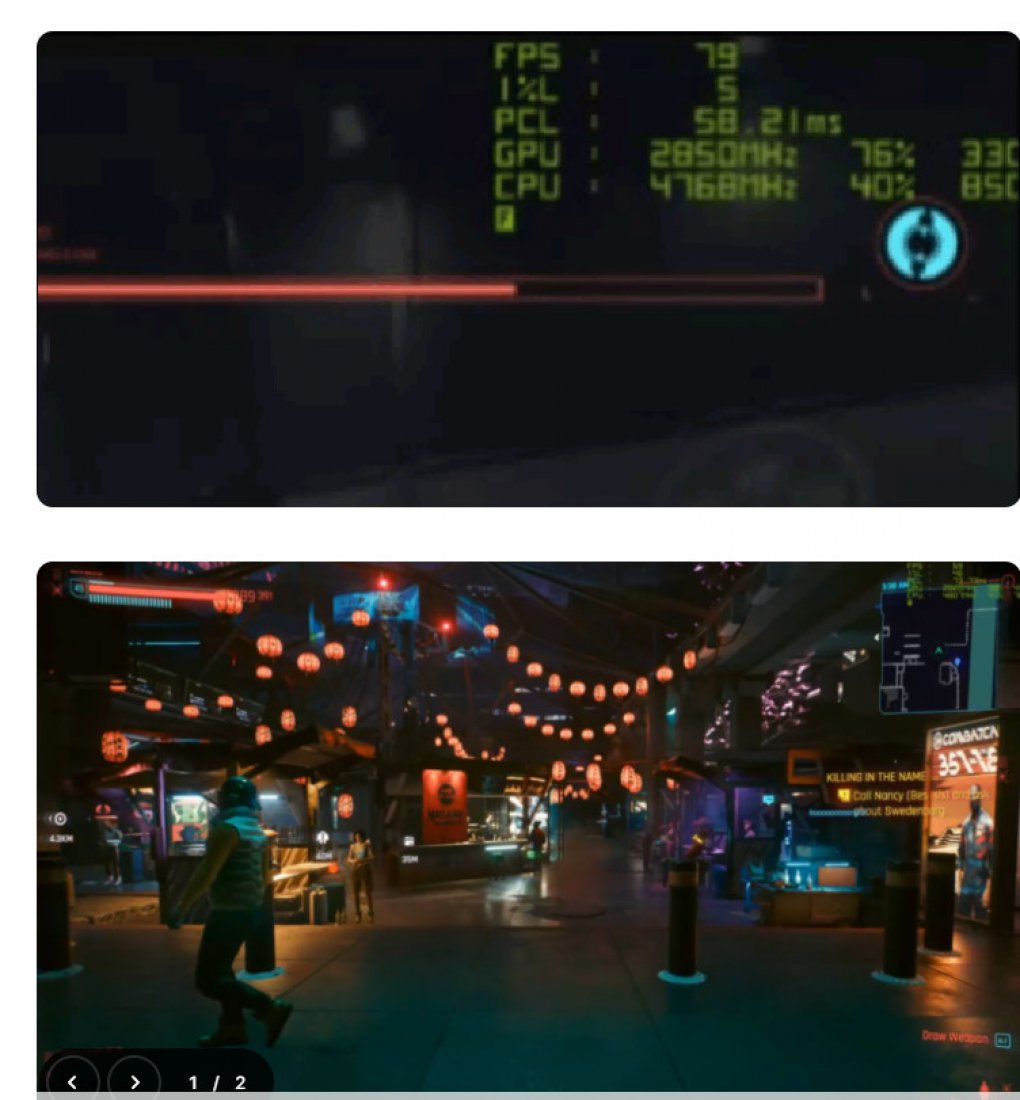Geforce RTX 4090: 2,8 GHz Boost in Cyberpunk 2077 und 25 % weniger Leistungsaufnahme mit DLSS 3 (2)