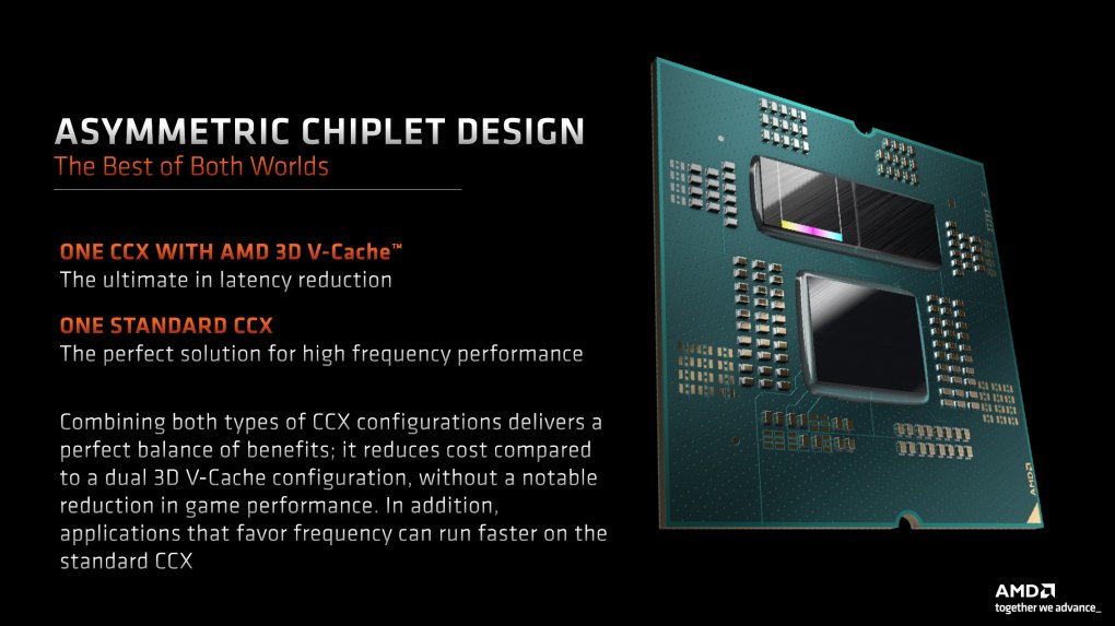 Nur eines der beiden CCD verfügt über den 3D-V-Cache.&nbsp;