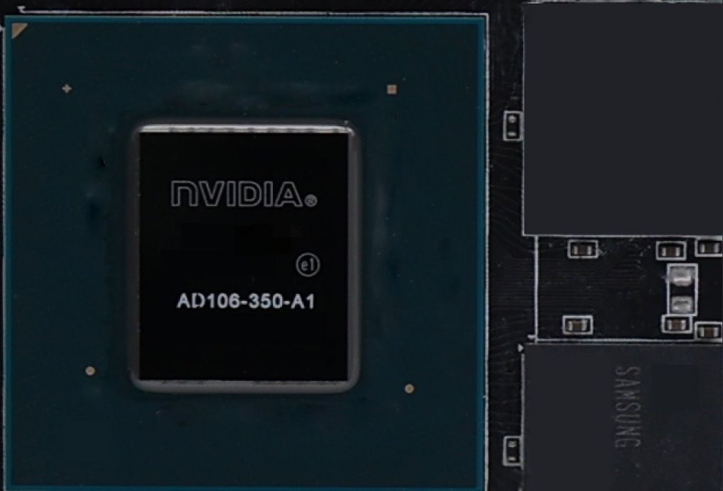 AD106-350-A1 der Geforce RTX 4060 Ti.