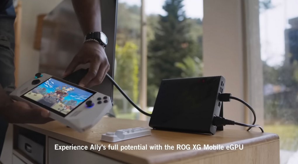 Asus ROG Ally mit einer Geforce RTX 4090 Laptop-GPU als eGPU
