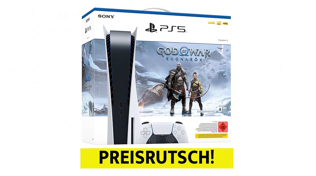 PS5 im Preisrutsch: Bundle mit God of War Ragnarök jetzt 50 Euro günstiger bei Media Markt.