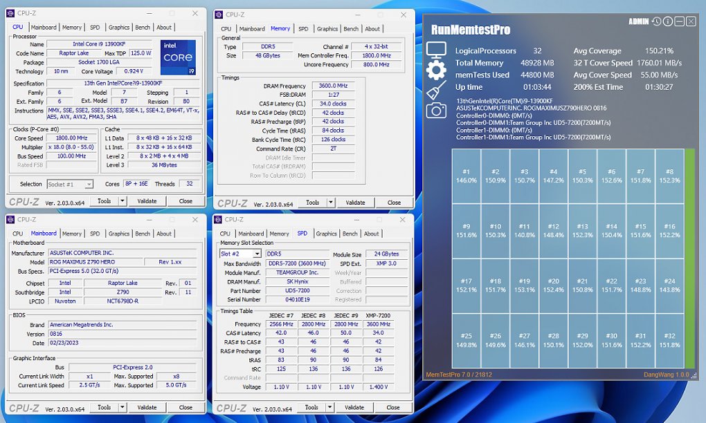 Teamgroup hat die eigenen RAM-Module mit 24 und 48 GB Kapazität bereits auf mehreren Mainboard getestet. Dabei handelt es sich aber durchgehend um Intel-Modelle.