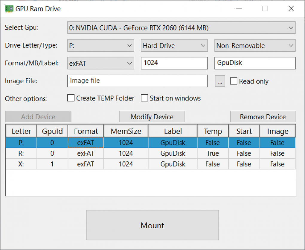 GPU RAM Drive v0.4