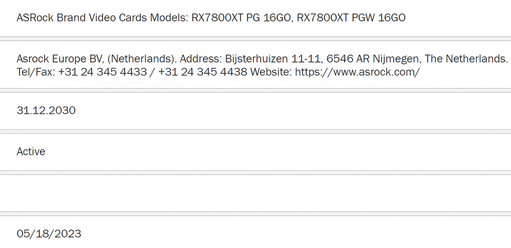 Asrock Radeon RX 7800 XT Phantom Gaming und Phantom Gaming OC