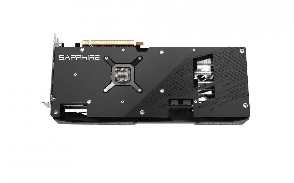Rückseite der 'Sapphire RX 6750 XT Overseas Edition'.