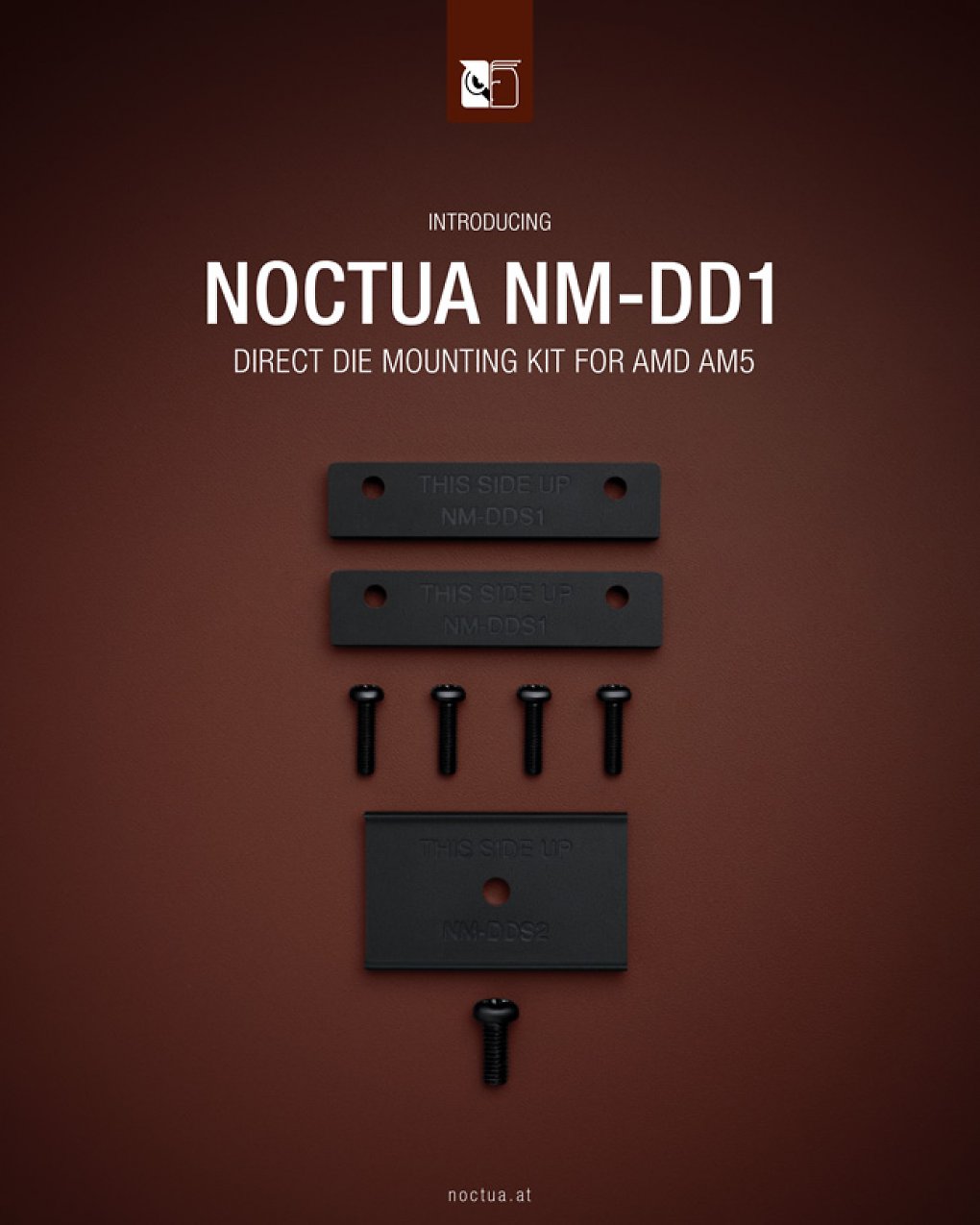 Das NM-DD1-Kit besteht aus Abstandshaltern und Schrauben.
