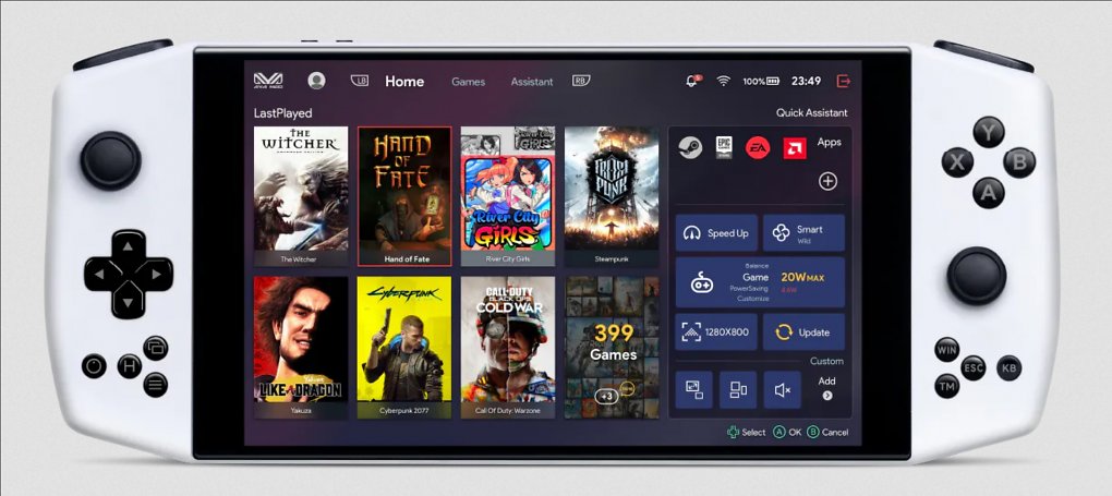 Ayaneo Spaces für Windows 11 auf einem Ayaneo 2021