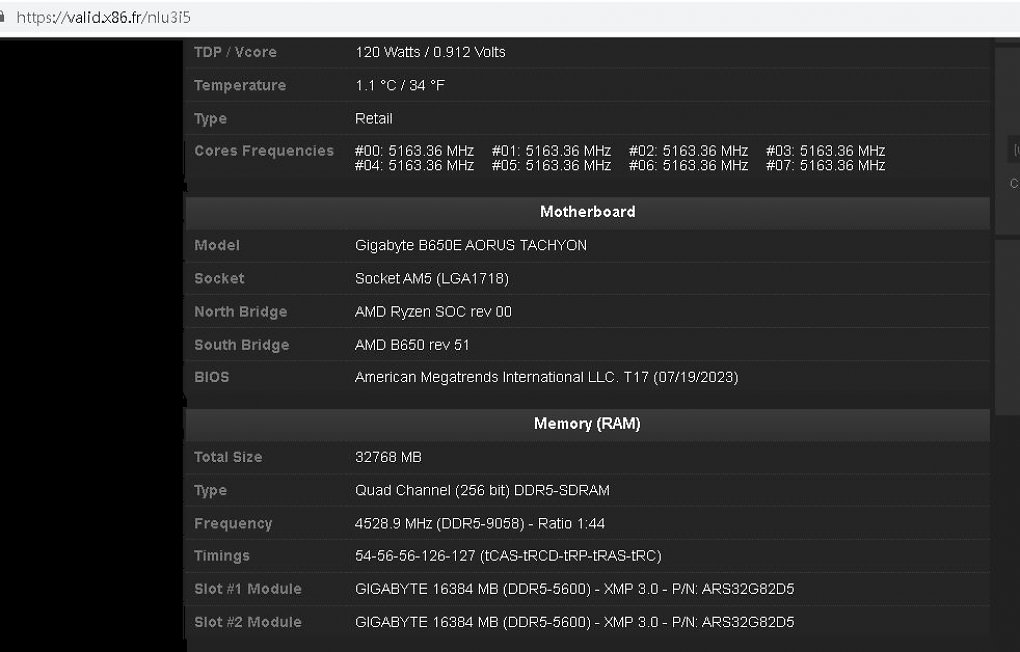 DDR5-9000+ mit einer CAS-Latency von 54 Taktzyklen