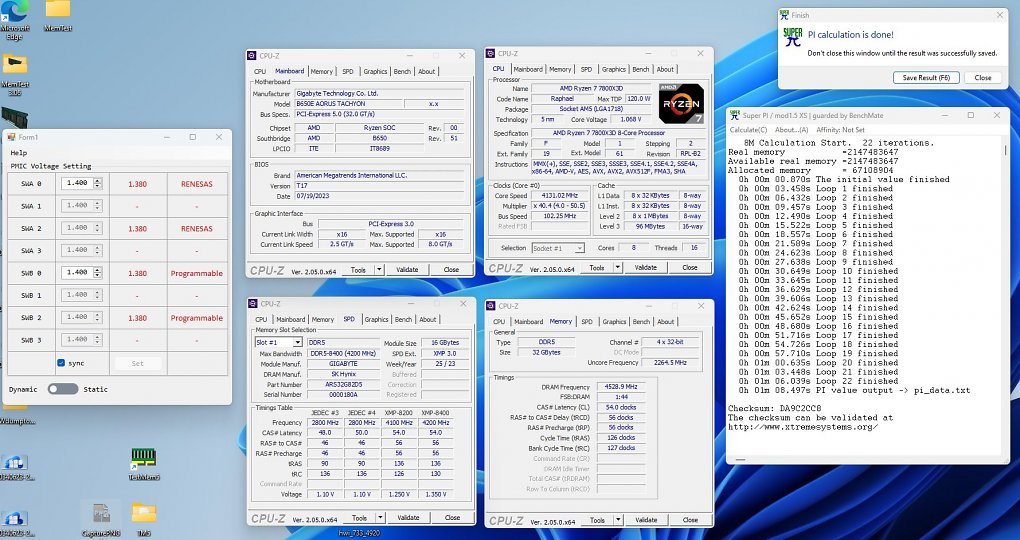 DDR5-9000+ mit einer CAS-Latency von 54 Taktzyklen