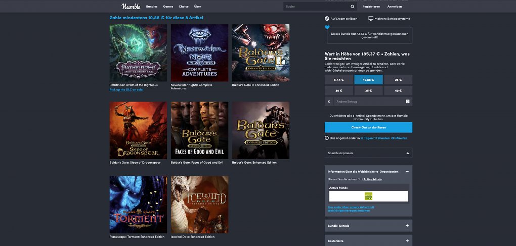 Acht Rollenspiel-Klassiker zum Preis von 10,88 Euro im Bundle