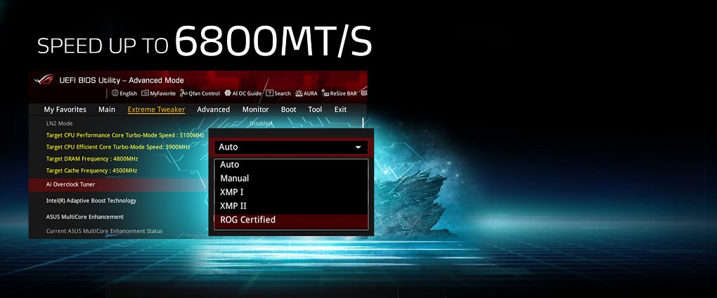 XPG Lancer RGB 'ROG Certified' besitzen ein drittes Register für noch höheren Speichertakt