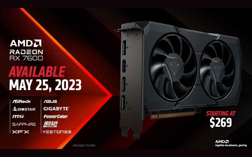 Bei der Vorstellung der Radeon RX 7600 war MSI noch als Boardpartner vertreten