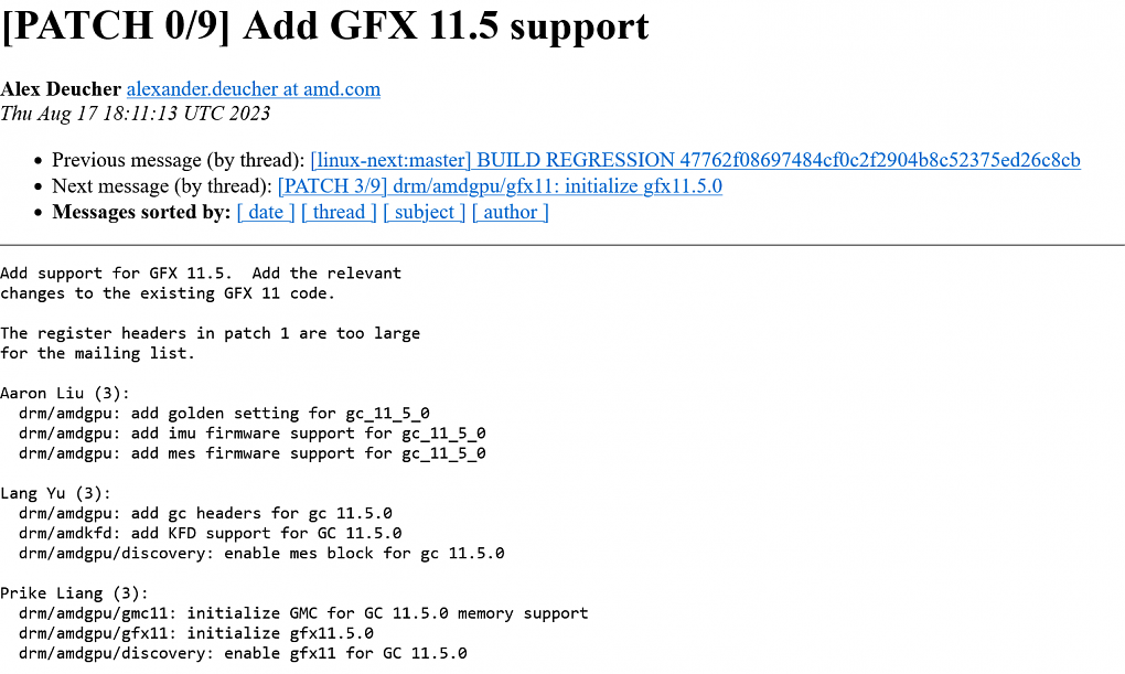 AMD hat mit den Arbeiten am Grafiktreiber für RNDA 3.5 begonnen