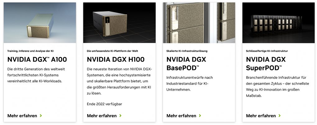 Nvidia DGX bietet skalierbare Lösungen mit dem Nvidia DGX GH200 SuperPod an der Spitze