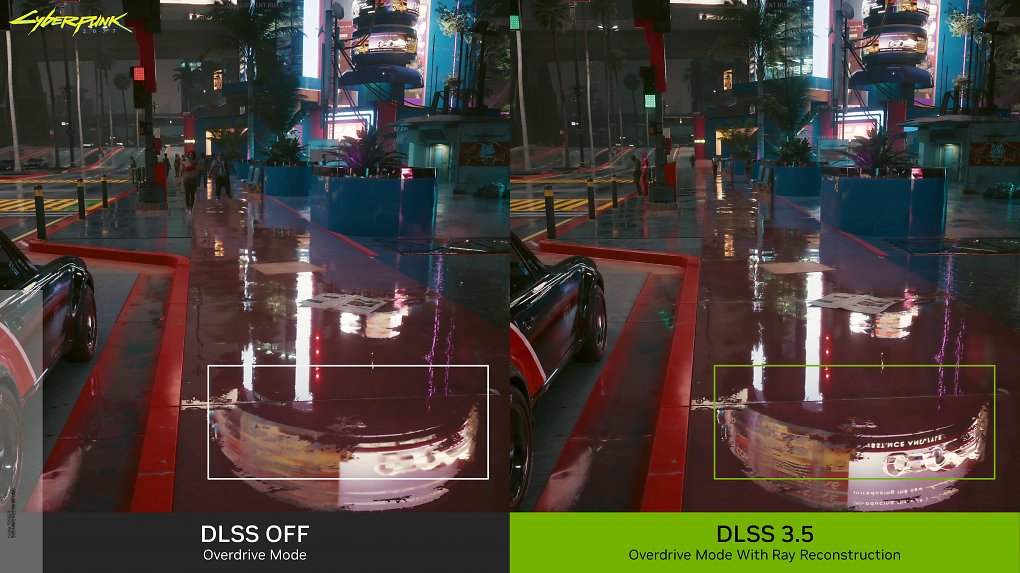 Vergleich: DLSS aus und DLSS 3.5 mit Pathtracing