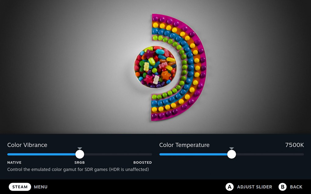 SteamOS 3.5 ermöglicht eine verbesserte Farbraumanpassung