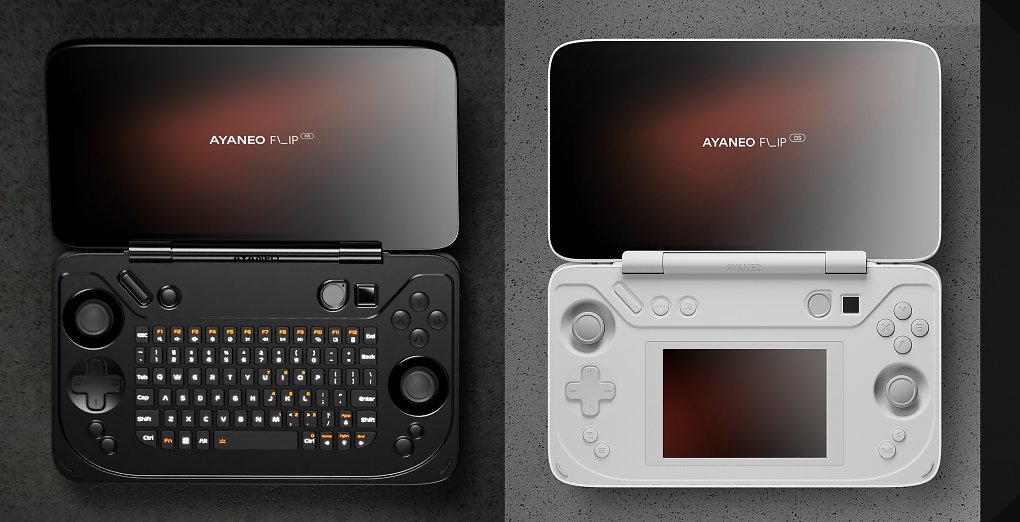 Ayaneo Flip KB ('Keyboard') und Ayaneo Flip DS ('Dual Screen')