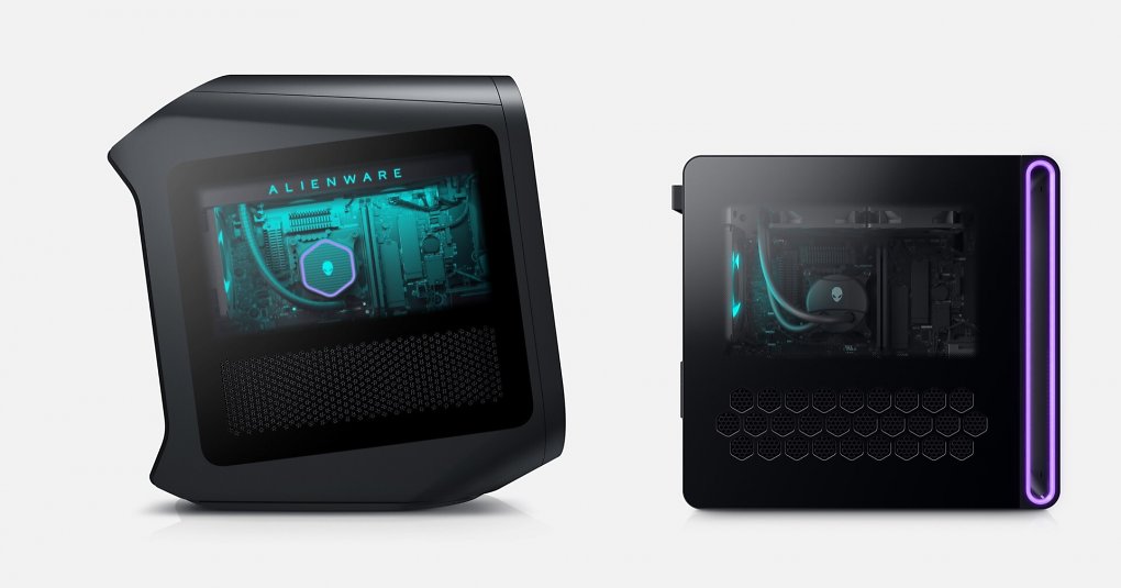 Der Alienware Aurora R15 (links) wurde vom Aurora R16 (rechts) abgelöst
