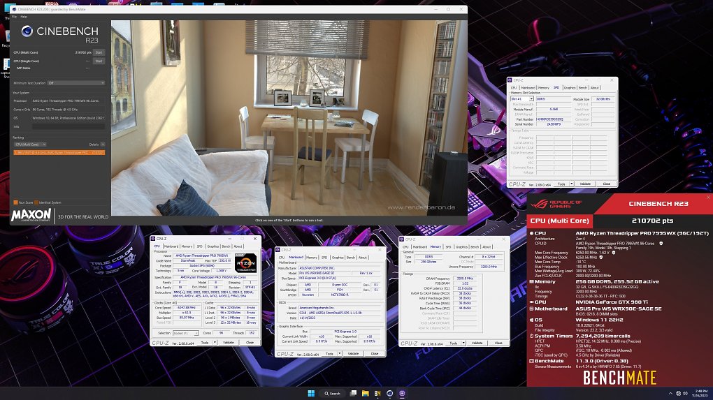 Der Weltrekord in Cinebench R23 steht jetzt bei mehr als 210.000 Punkten