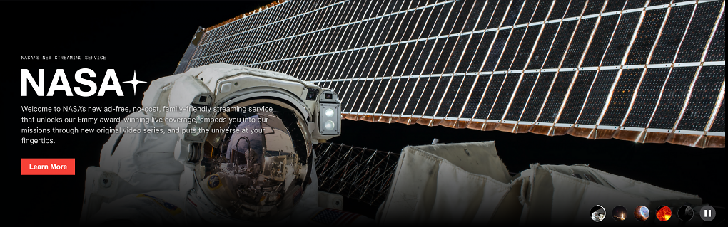 NASA+ ist auch in Deutschland kostenlos an den Start gegangen