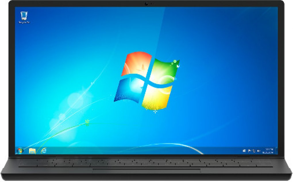 Ein Blick in die Vergangenheit: Windows 7 unmittelbar nach der Installation.