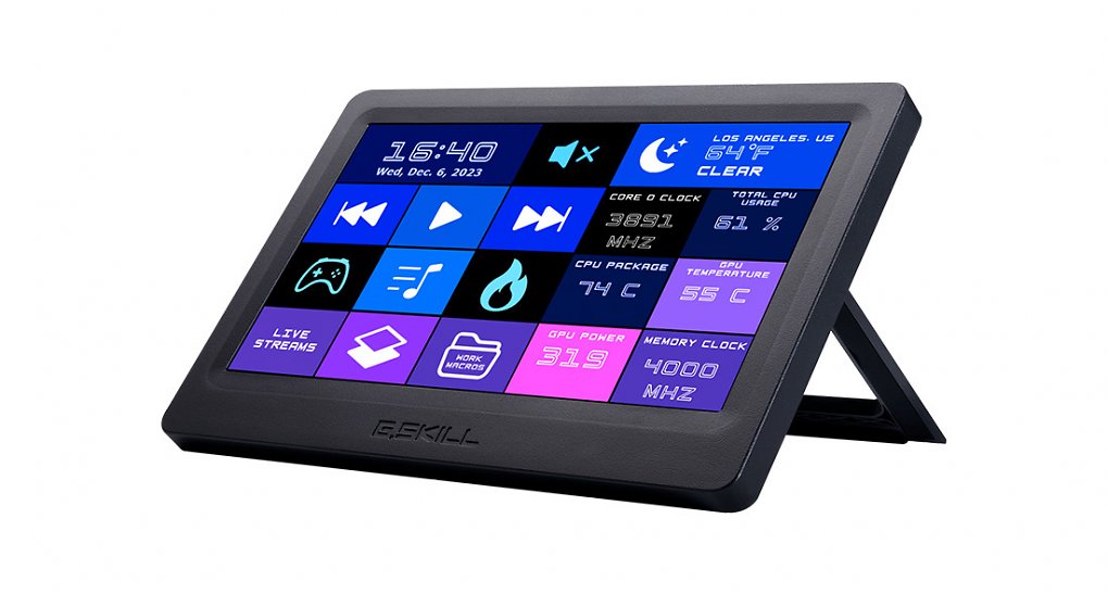 Das Wigidash Command Panel kann zum Anzeigen und Steuern von verschiedenen Inhalten verwendet werden.