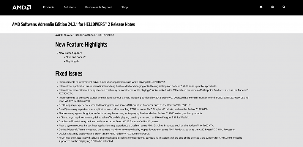 Release Notes