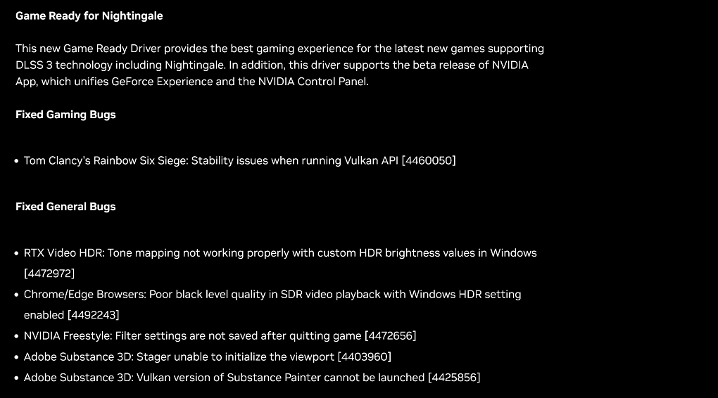 Release Notes