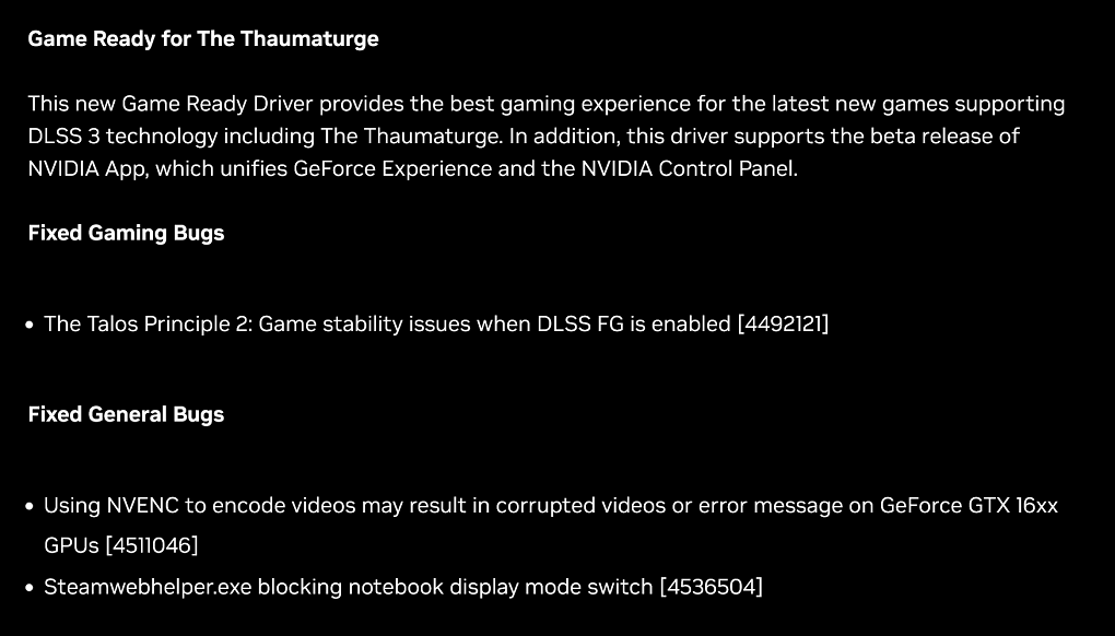 Release Notes
