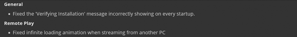 Steam Update