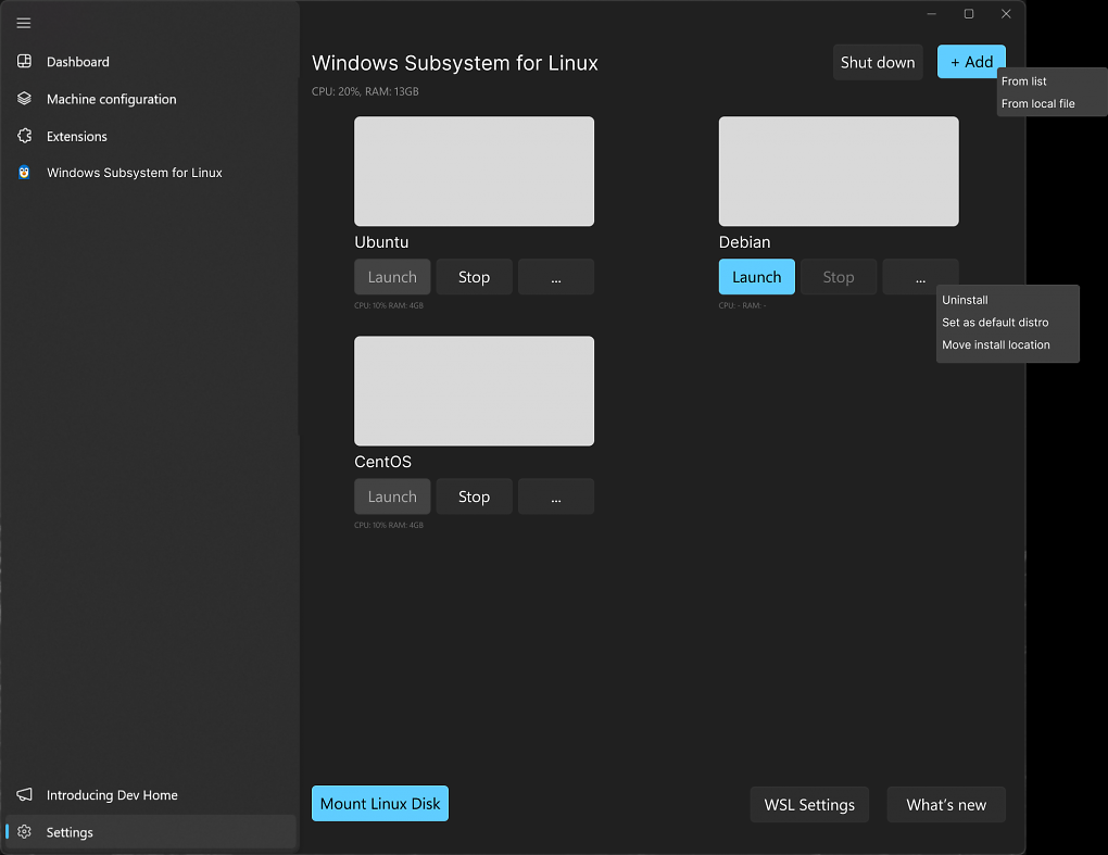 WSL Page