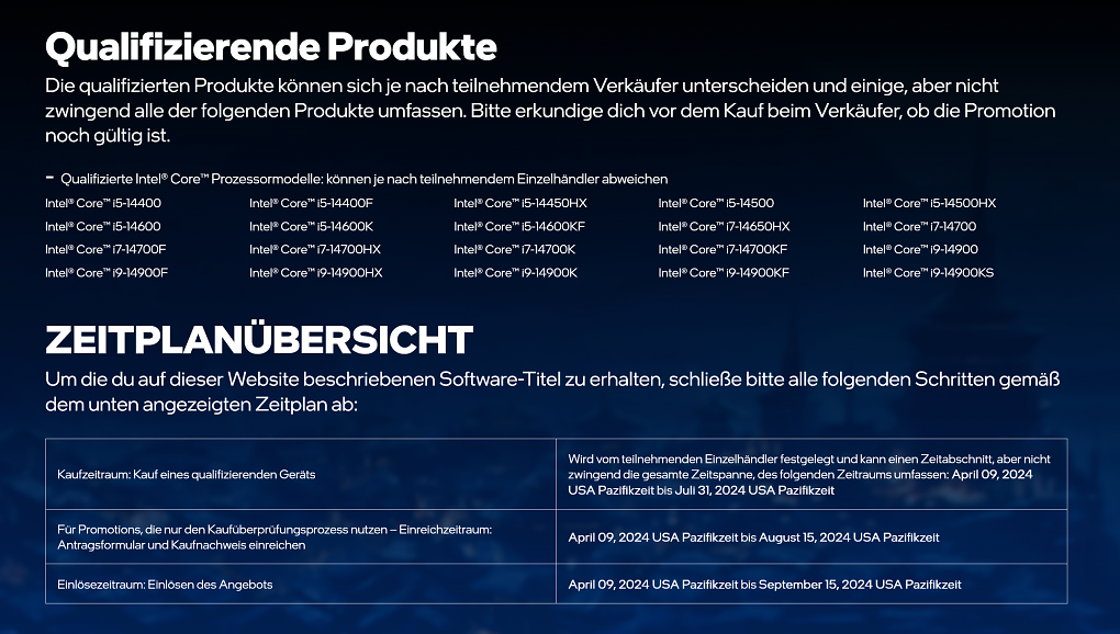 Qualifizierte CPUs