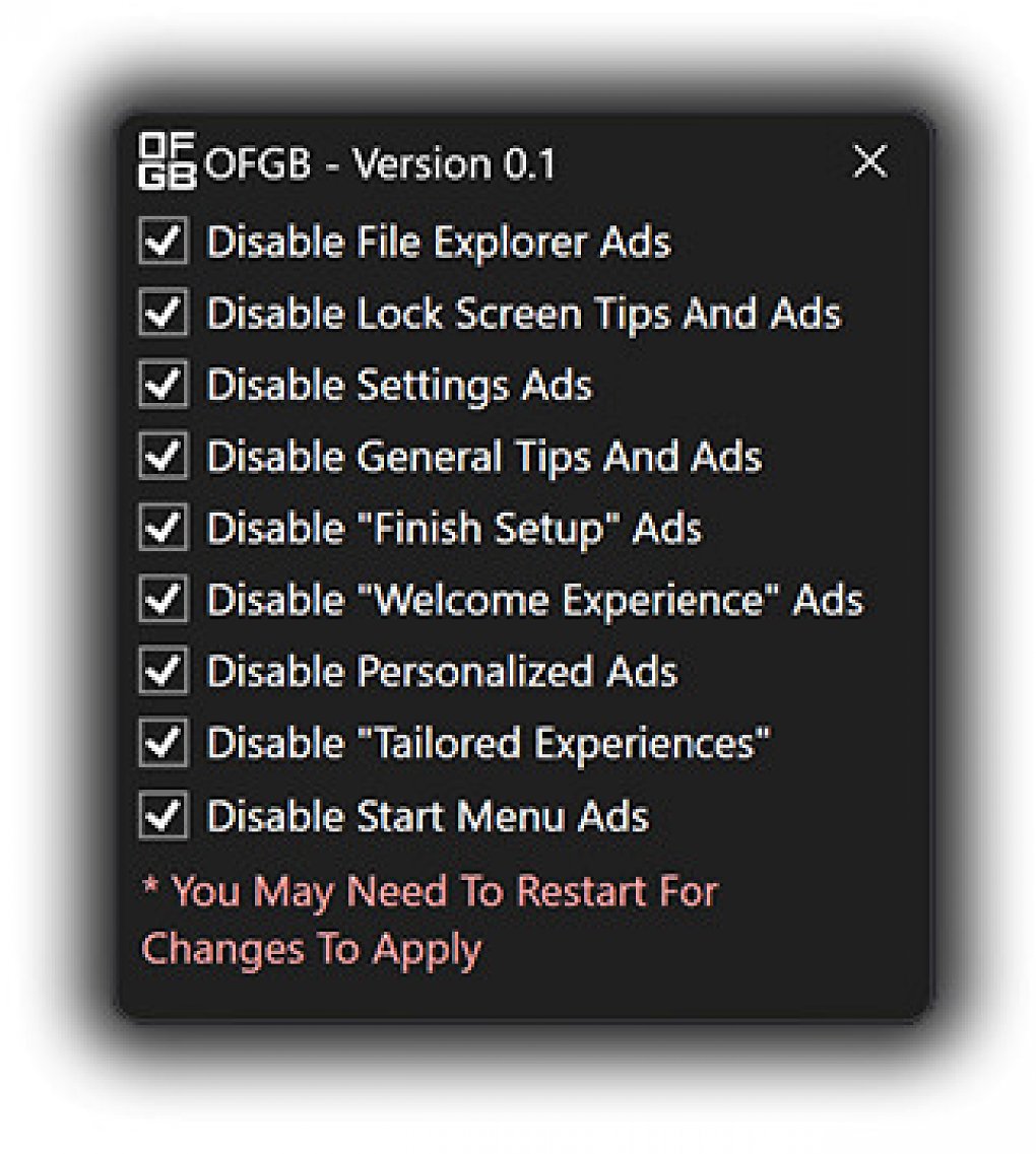 Oh F Go Back - Tool gegen Windows-11-Werbung (2)