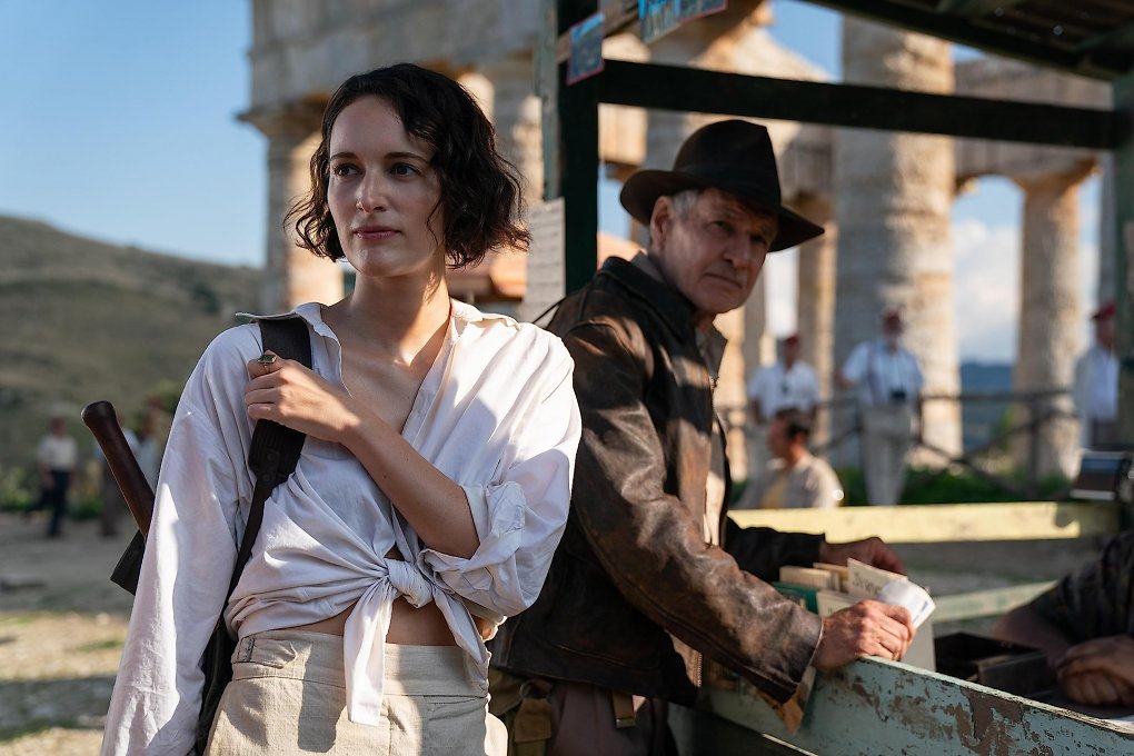 Im Bild: Indiana Jones und das Rad des Schickals - Phoebe Waller-Bridge und Harrison Ford