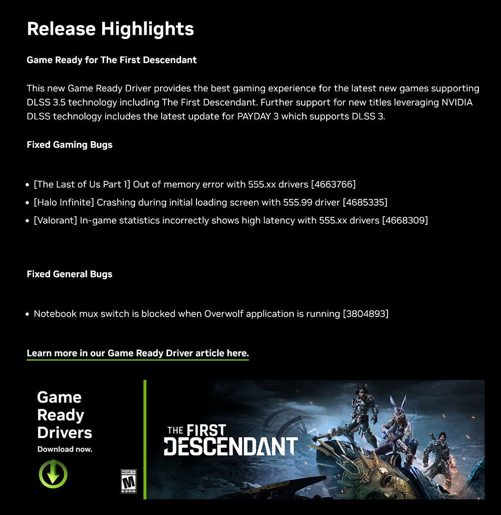 Release Notes