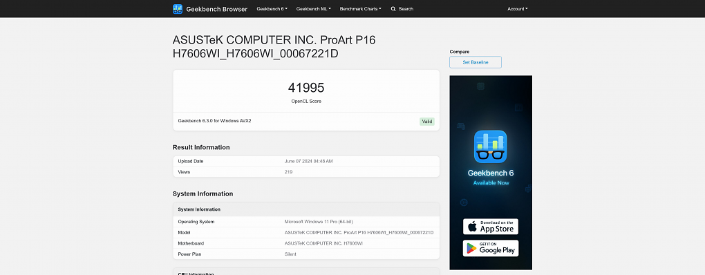 Geekbench 6