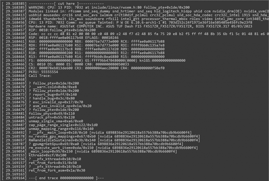 Kernel Oops