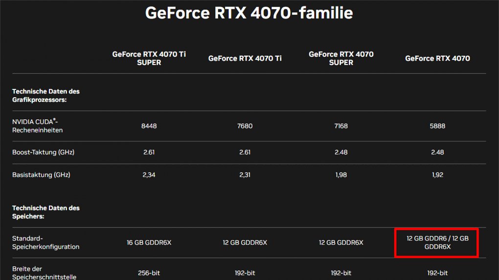 RTX 4070: GDDR6-Modell offiziell bestätigt - aber ohne Preisangabe (1)