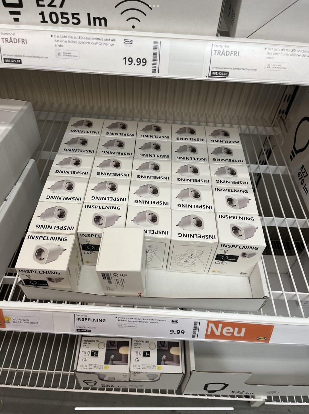 Ikea: Smart-Home-Steckdose Inspelning für 10 Euro in ersten Möbelhäusern gesichtet (1)
