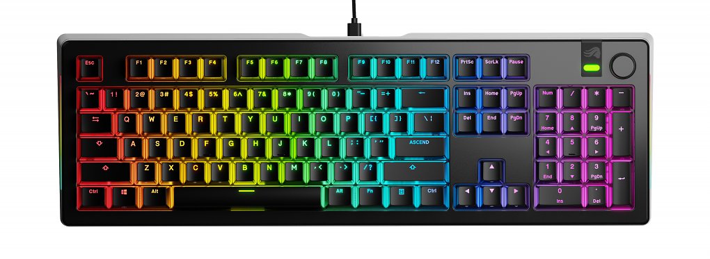 GMMK 3 Pro mit 100-Prozent-Layout in Schwarz.