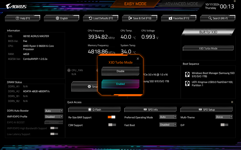 X3D Turbo Mode