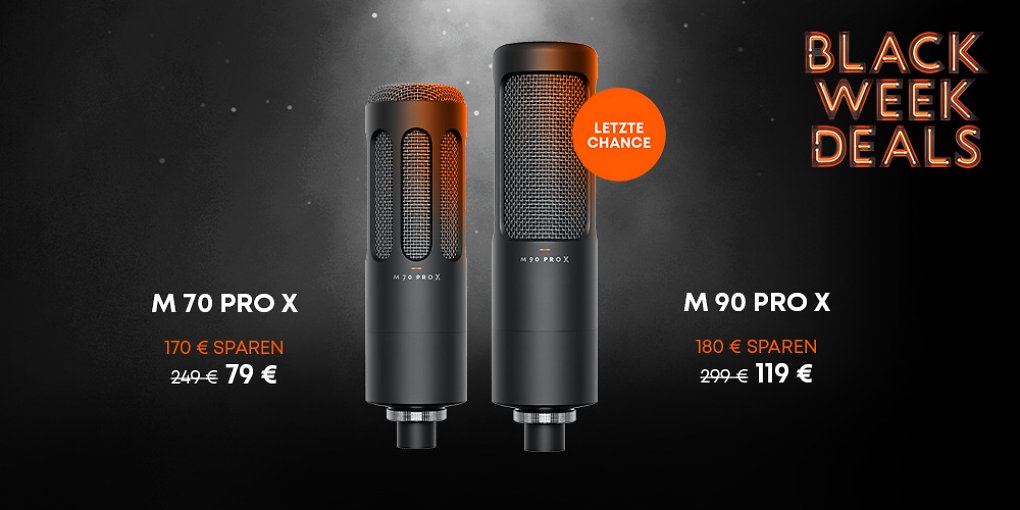Black Week bei beyerdynamic: Bis zu 60% Rabatt - ab sofort!