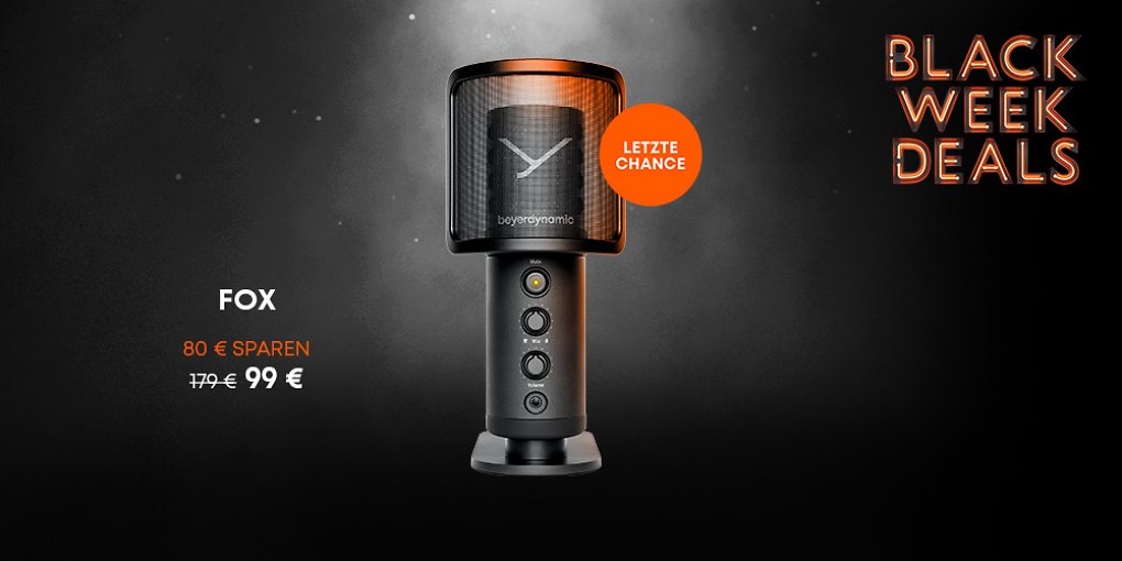 Black Week bei beyerdynamic: Bis zu 60% Rabatt - ab sofort!