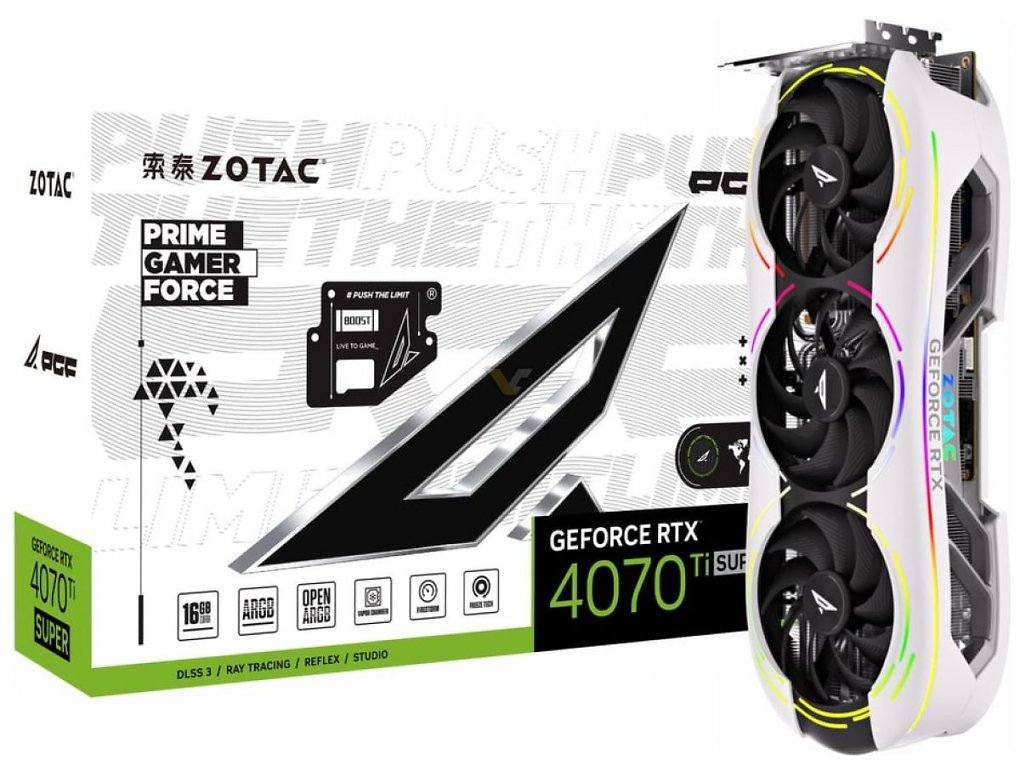 Verpackung der Zotac Geforce RTX 4070 Ti Super PGF OC
