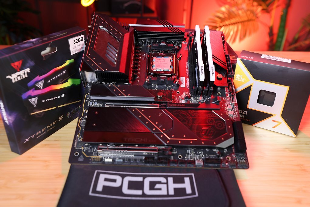 PCGH-Grafikkarten-Testsystem 2025: Nach einigen Jahren Intel nun wieder 'powered by AMD'.