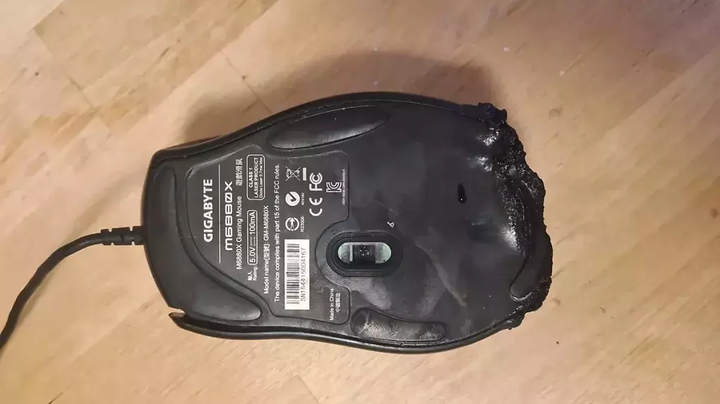 Brennende Maus: Gigabyte untersucht Reddit-Aufreger