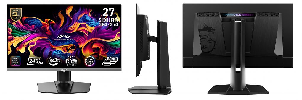 Produktbilder des MSI MPG 272URX QD-OLED.